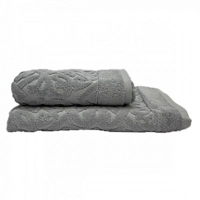 Полотенце Kарвен Vip Cotton 50*90 1шт махра H5167 ROMA Grey