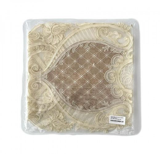Дорожка Карвен 140*45 велюр с кружевом М840/1443 G03 крем