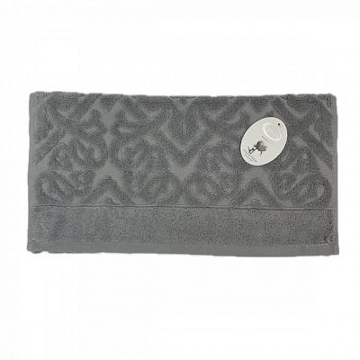 Полотенце Kарвен Vip Cotton 50*90 1шт махра H5167 ROMA Grey
