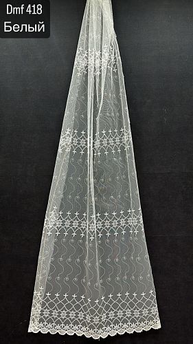 Тюль сетка с вышивкой  DMF418