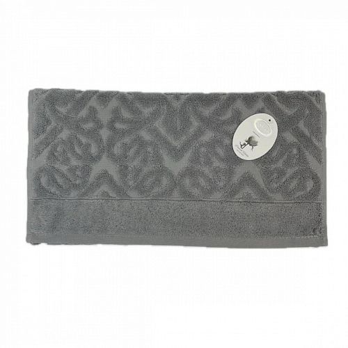 Полотенце Kарвен Vip Cotton 50*90 1шт махра H5167 ROMA Grey