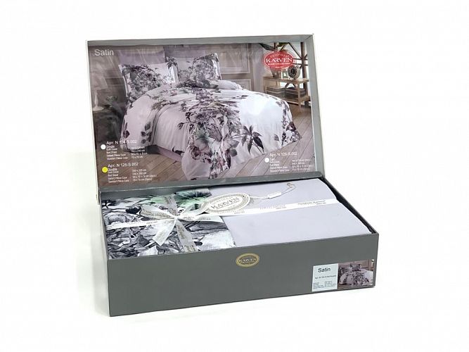 Постельное белье "Карвен" Digital print  сатин 3D евро N125-S002