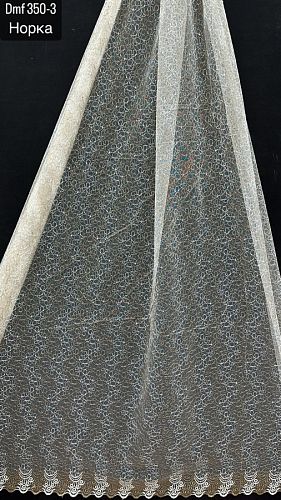 Тюль-сетка  с вышивкой DMF350-3
