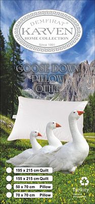 Подушка Карвен PILLOW IN PILLOW GOOSE DOWN (Пух 90%) 50*70 1шт. Е 929 