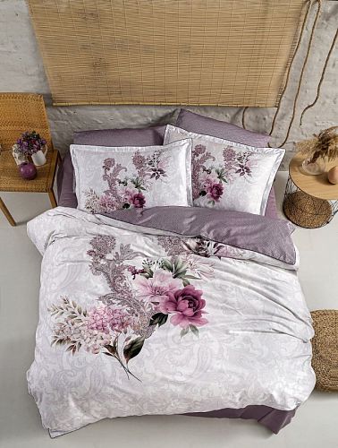 Постельное белье Karven (300 tc) премиум сатин евро N359 DOLCE Berry