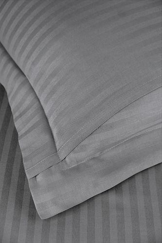 Наволочки Karven Stripe Satin 50*70 (+5см) 2 шт gri/серый