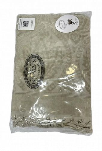 Полотенце Kарвен Vip Cotton 70*140 1шт махра H5168 LALEZAR Beige