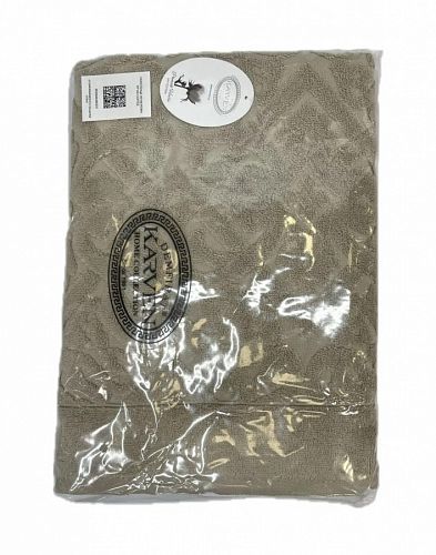 Полотенце Kарвен Vip Cotton 70*140 1шт махра H5168 ROMA Coffee