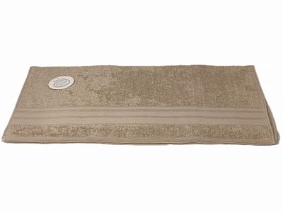 Полотенце Kарвен "PETEK BORDUR DUZ "Lux Cotton 50*90 1шт махра  H 5159 bej 2