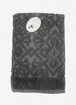 Полотенце Kарвен Vip Cotton 70*140 1шт махра H5168 ROMA Antracite