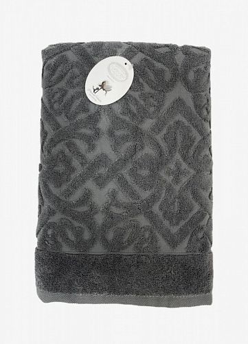 Полотенце Kарвен Vip Cotton 70*140 1шт махра H5168 ROMA Antracite