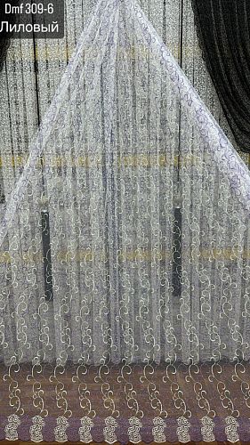 Тюль-сетка с вышивкой DMF309-6