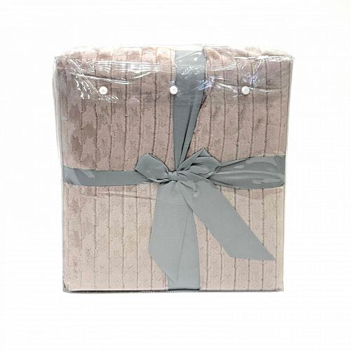 Плед Karven фланель 1,5 спальн. PL 013 JACQAURD v1/Powder.