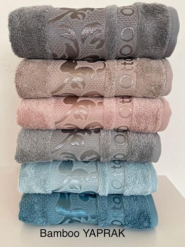 Полотенце Kарвен Bamboo "YAPRAK" 70*140 6шт бамбук H 4108