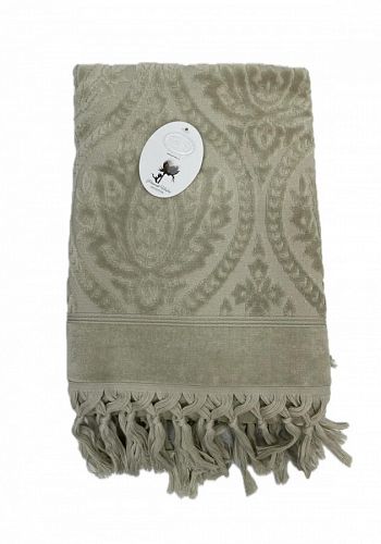 Полотенце Kарвен Vip Cotton 70*140 1шт махра H5168 LALEZAR Beige
