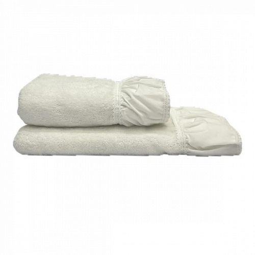 Полотенце Kарвен Vip Cotton 50*90 1шт махра H5169 ISABELLA Cream