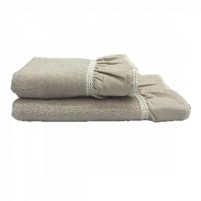 Полотенце Kарвен Vip Cotton 70*140 1шт махра H5170 ISABELLA Powder