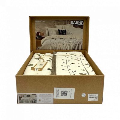 Постельное белье Sarev Mood Comfort муслин евро N357 SALERNO v1/Ekru