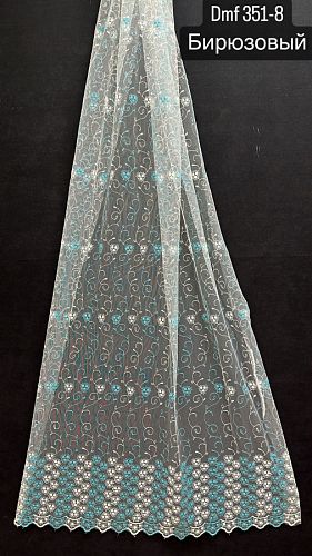 Тюль-сетка  с вышивкой  DMF351-8.