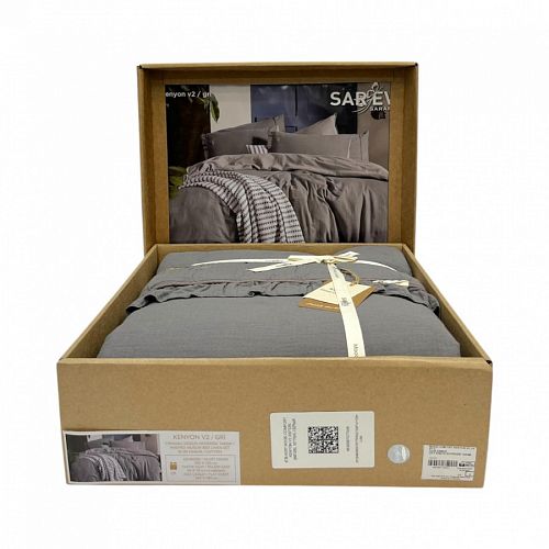 Постельное белье Sarev Mood Comfort муслин евро N357 KENYON v2/Gri