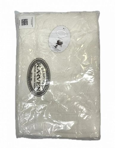 Полотенце Kарвен Vip Cotton 70*140 1шт махра H5168 ROMA Cream