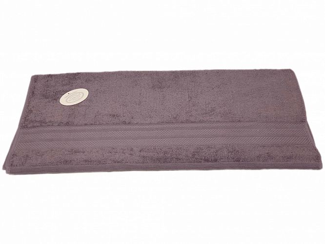 Полотенце Kарвен "PETEK BORDUR DUZ "Lux Cotton 50*90 1шт махра  H 5159 k.lila