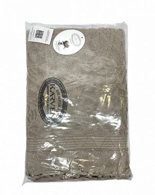 Полотенце Kарвен Vip Cotton 70*140 1шт махра H5168 DONENCE Coffee