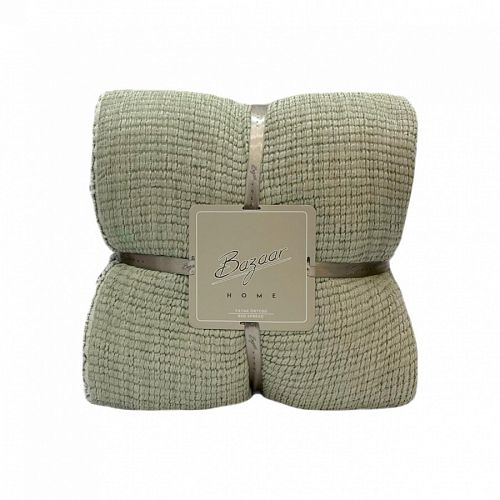 Покрывало SAREV BAZAAR BOWIE муслиновое 1,5 спальн Y1046 v4/Yesil
