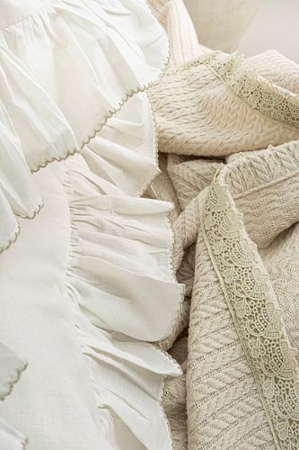Летний комплект Zebra Casa (покрывало пике +постельное белье) евро РТ357 ROSY Bej