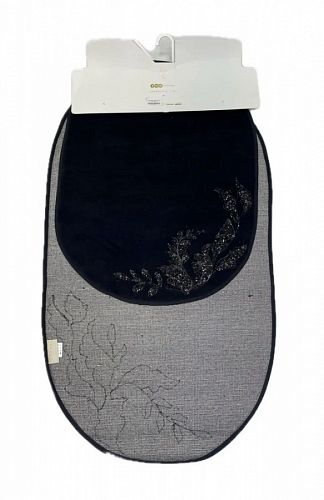 Набор ковриков для ванной Zebra oval 70*115/60*80 KV442 ASTORIA SIYAH