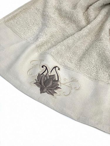 Набор полотенец Карвен "LOTUS" махра 70*140 - 6 шт. HS 3303 (Акция)