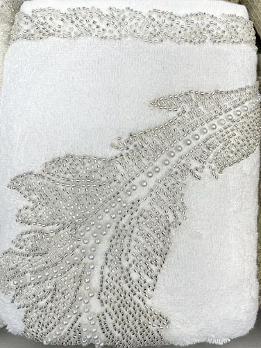 Халат Zebra (муж.+жен.) c полотенцами махра 50*90(2)/70*140(2) B1132 GISELE Krem