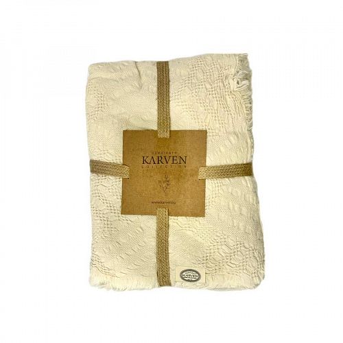 Плед Karven хлопок евро 220*240  PL027 CARMEN v2/Naturel