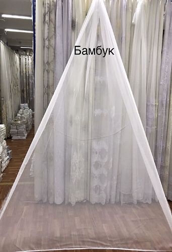 Тюль Бамбук однотонный 30002-Bambuk