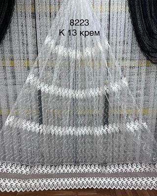 Тюль-сетка с вышивкой K8223 (Акция)