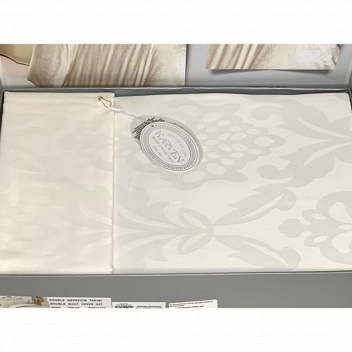 Постельное белье Karven жаккард евро Ottoman Cream 