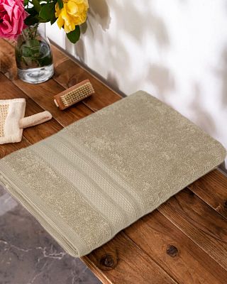 Полотенце Kарвен "PETEK BORDUR DUZ "Lux Cotton 50*90 1шт махра  H 5159 bej 2