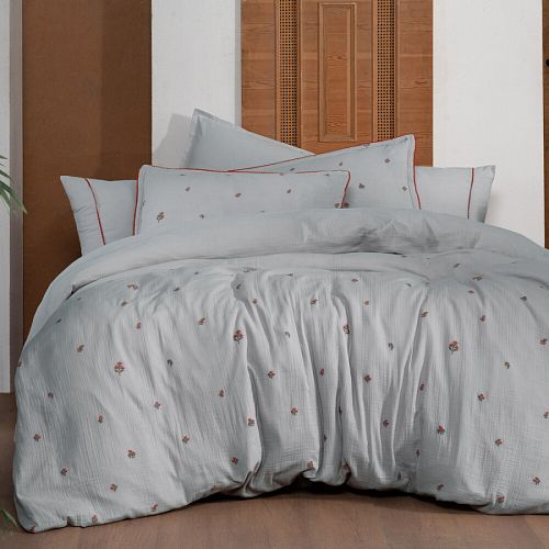Постельное белье Sarev Mood Comfort муслин евро N357 PLANA v2/Gri