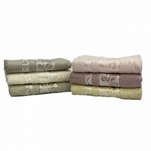 Полотенце Kарвен Bamboo "ACRA" 50*90 6шт бамбук H 4107