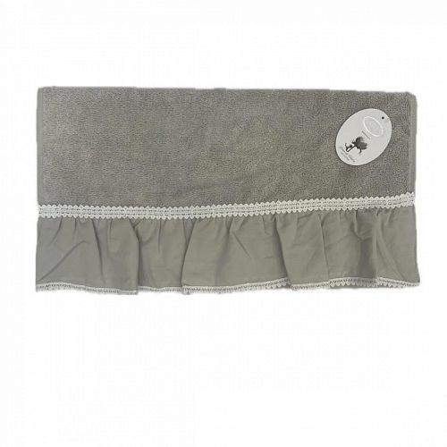 Полотенце Kарвен Vip Cotton 50*90 1шт махра H5169 ISABELLA Grey