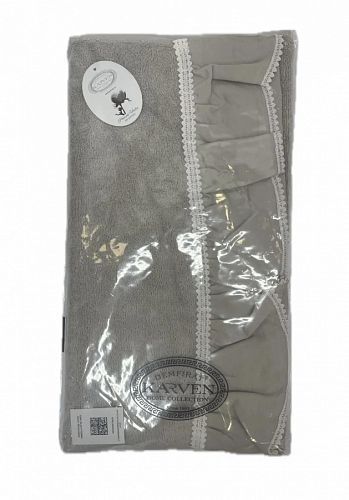 Полотенце Kарвен Vip Cotton 50*90 1шт махра H5169 ISABELLA Grey