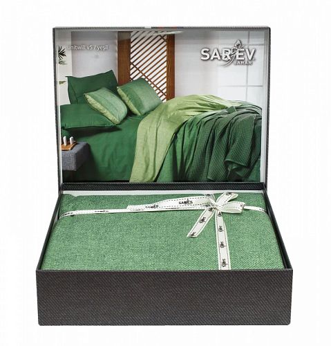 Постельное белье "Sarev" fancy dream евро N345 UNITWILL v5/Yesil