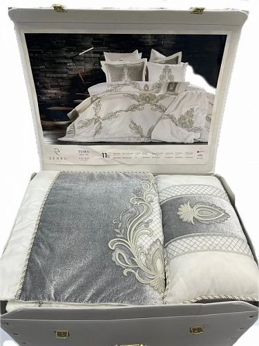Комплект ZEBRA "TIARA" 11 пр. евро Y 842 gri/серый 