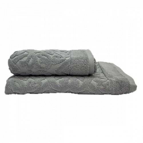 Полотенце Kарвен Vip Cotton 70*140 1шт махра H5168 ROMA Grey