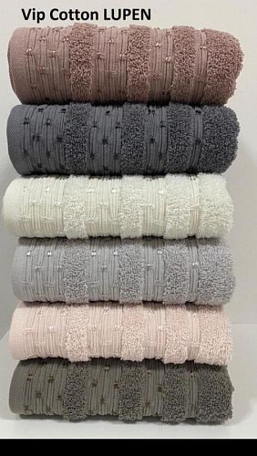 Полотенце Карвен Vip Cotton "Lupen" 50*90 6шт.махра Н 3199